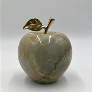 Onyx Green Apple Sculpture